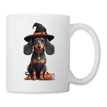 Sorcières teckel Halloween chien Magic Design - Mug blanc - blanc - Droite