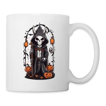 Halloween Squelette Druide Magie - Mug blanc - blanc - Droite