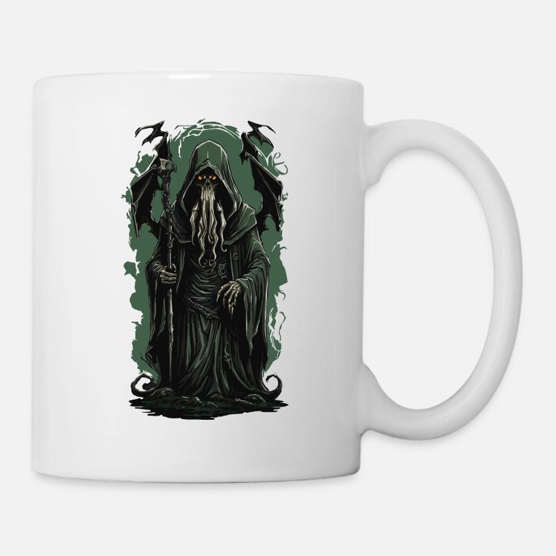 Magier Cthulhu Halloween Horror aus der Tiefe - Tasse - Weiß