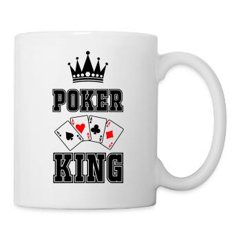 Roi du poker - Mug blanc - blanc - Droite