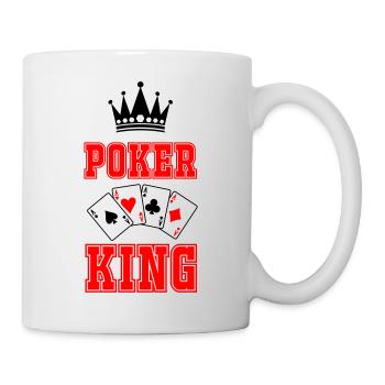 Roi du poker - Mug blanc - blanc - Droite