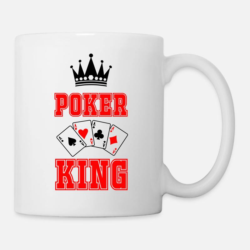 Roi du poker - Mug blanc - blanc