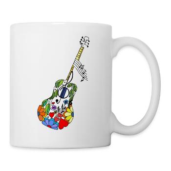 Gitarre - Tasse - Weiß - Rechts