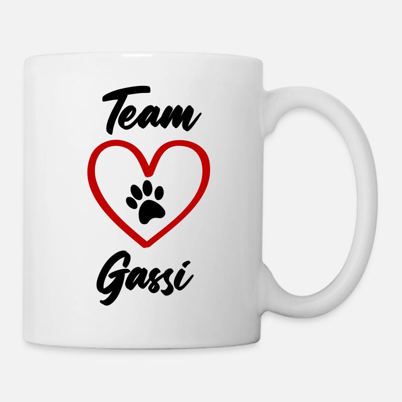 team gassi pfote liebe - Tasse - Weiß