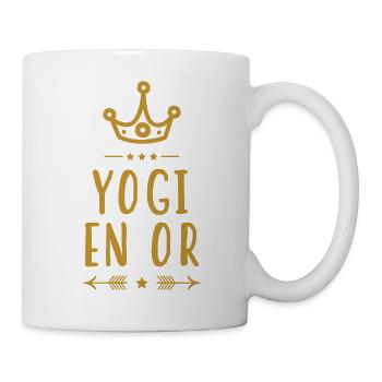 Yogi en Or / Yoga - Mug blanc - blanc - Droite