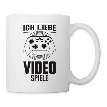 ich liebe video spiele - Tasse - Weiß - Rechts