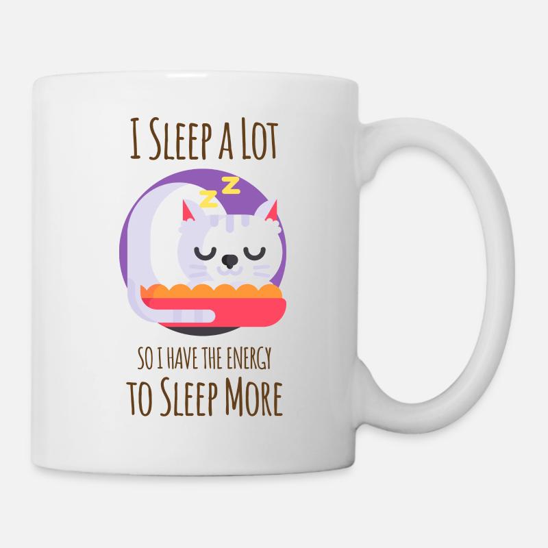 Sleep lover Cat - Mug - white