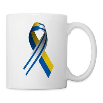 Israel Ukraine Friedenszeichen - Tasse - Weiß - Rechts
