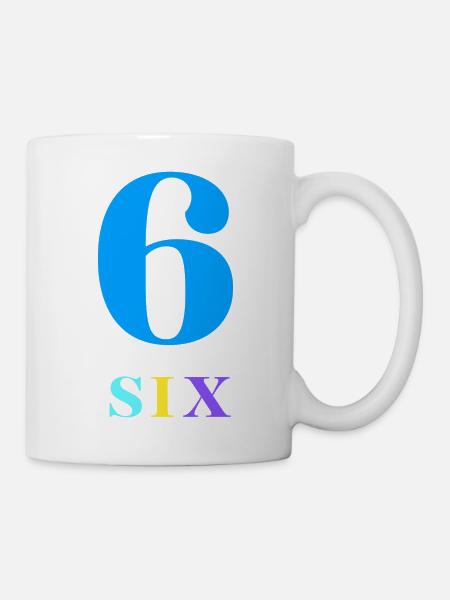 Sechs-6-jähriges Jubiläum - Tasse - Weiß
