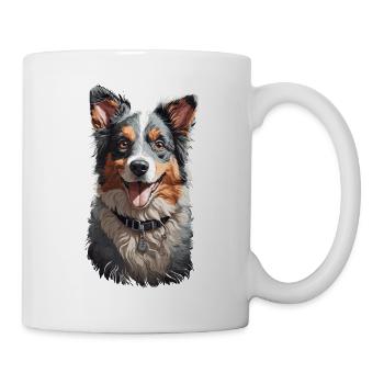 Aimer les chiens de berger australien Design - Mug blanc - blanc - Droite