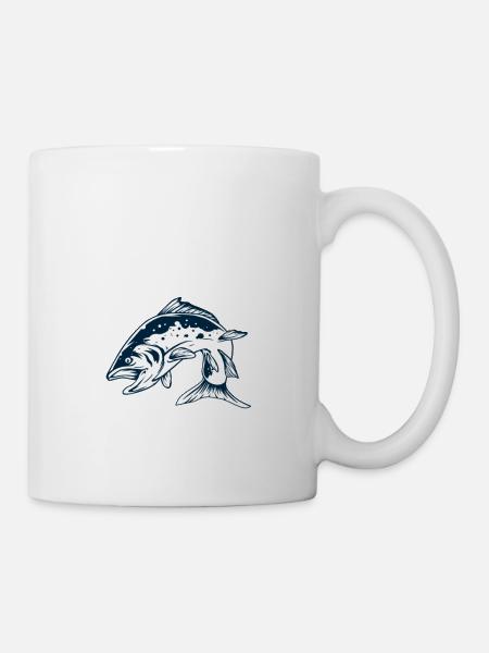 Das ist mein menschliches Kostüm Ich bin wirklich ein Lachs - Tasse - Weiß