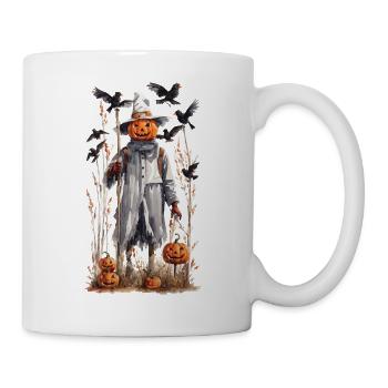 Halloween Goblincore Vogelscheuche Naturkunst - Tasse - Weiß - Rechts