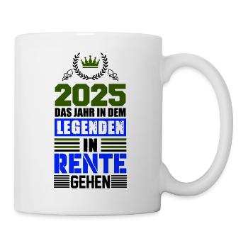 rente 2025 legenden - Tasse - Weiß - Rechts