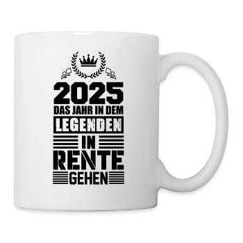 rente 2025 legenden - Tasse - Weiß - Rechts