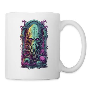 Monstre occulte démone tentacules design gothique - Mug blanc - blanc - Droite