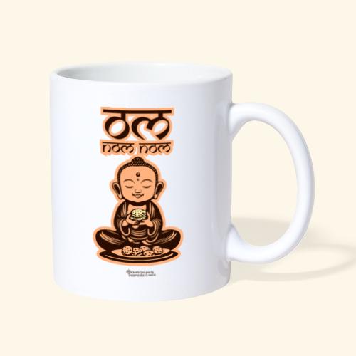 Om Nom Nom Buddha mit Keks - Tasse