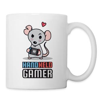 Gamer Handheld Rat Gaming - Tasse - Weiß - Rechts