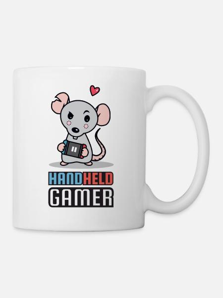 Gamer Handheld Rat Gaming - Tasse - Weiß