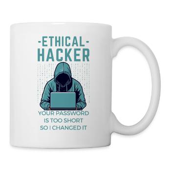 Hacker Cybersecurity IT Cybersicherheit - Tasse - Weiß - Rechts