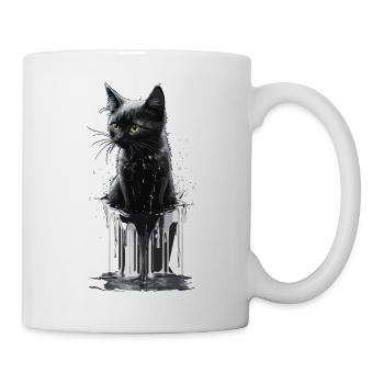 Cat Silver - Tasse - Weiß - Rechts