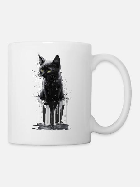 Cat Silver - Tasse - Weiß