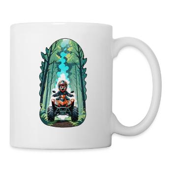 quad et tout terrain - Mug blanc - blanc - Droite