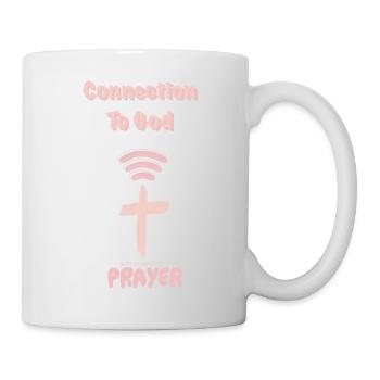 Connection to God God Praying - Mug - white - Right
