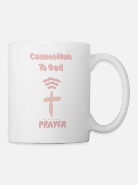 Connexion à Dieu, Dieu priant - Mug blanc - blanc