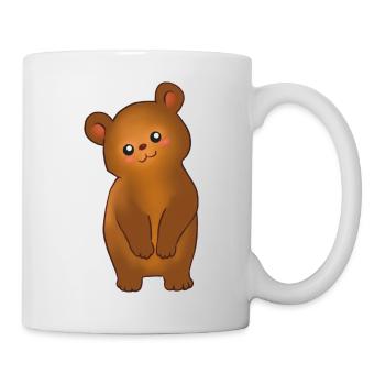 Teddy Bär cute - Tasse - Weiß - Rechts