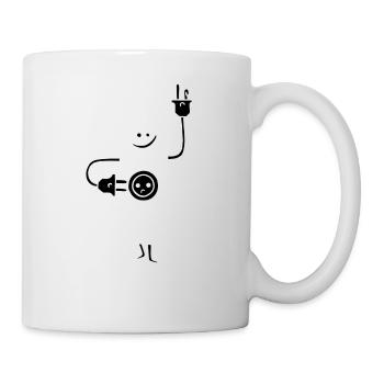 DDR Energie weiß - Tasse - Weiß - Rechts