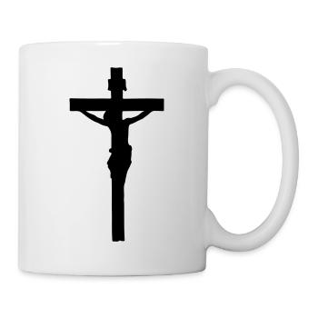 Croix Jésus - Mug blanc - blanc - Droite