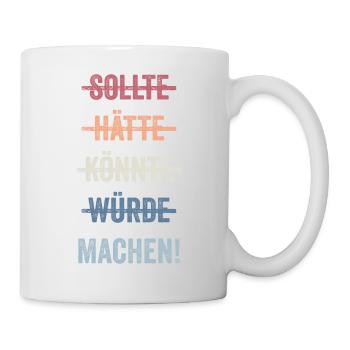 Sonniger Tag am Strand - Tasse - Weiß - Rechts