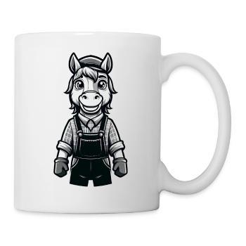 Cute Horse Farmer - Tasse - Weiß - Rechts