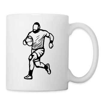 Rugby Guy Sketch - Mug - white - Right