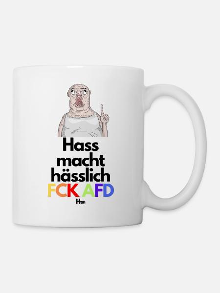HASS macht HÄSSLICH - Tasse - Weiß