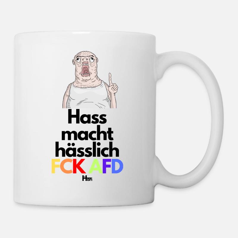 HASS macht HÄSSLICH - Tasse - Weiß