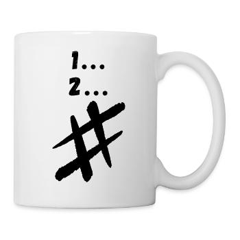 1 2 # - Tasse - Weiß - Rechts