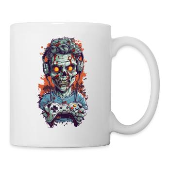 Spooky Zombie Gamer Halloween Look - Mug - white - Right
