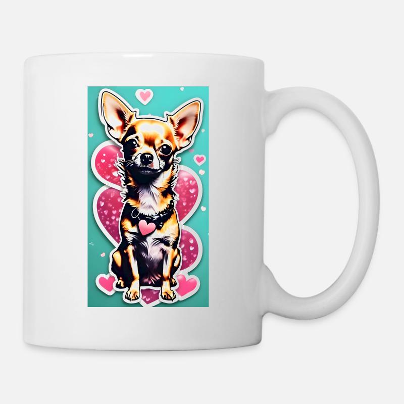 Chien chihuahua - Mug blanc - blanc