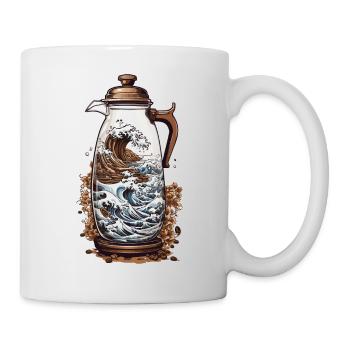 Japanese Coffee Aesthetics Streetwear Style - Mug - white - Right