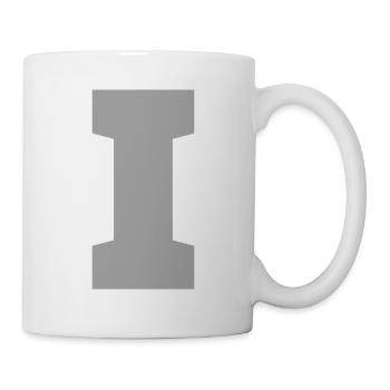 Lettre i sport - Mug blanc - blanc - Droite