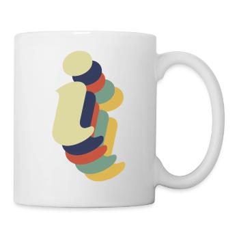 Lettre i rétro - Mug blanc - blanc - Droite