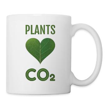 PFLANZEN LIEBEN CO2 - Tasse - Weiß - Rechts
