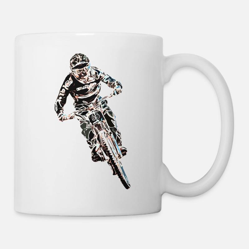 MTB MTB Downhill - Tasse - Weiß