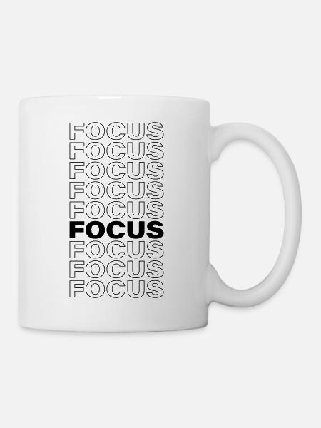 Focus - Tasse - Weiß