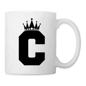 buchstabe C Krone - Tasse - Weiß - Rechts
