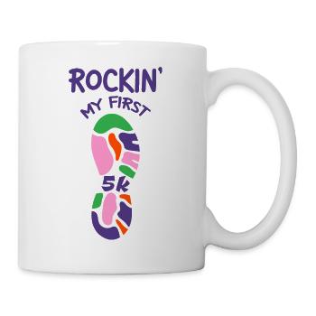 Rockin' Mon Premier 5K 2 - Mug blanc - blanc - Droite