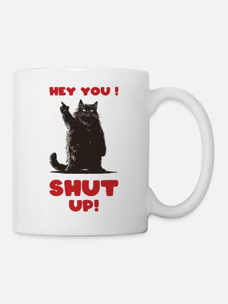 Fat CatFingers - Tasse - Weiß