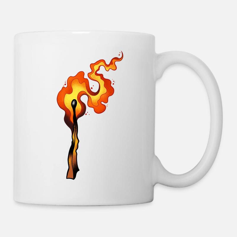 Let it burn - Tasse - Weiß
