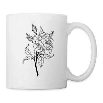 garden rose - Mug blanc - blanc - Droite